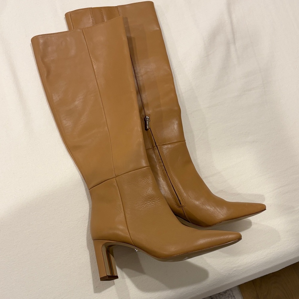 Elegant Tan Leather Boots